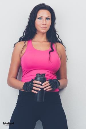 brunette fitness girl