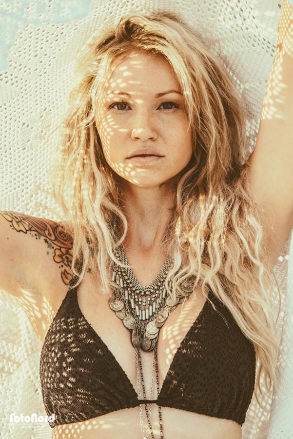 bohemian blonde beauty