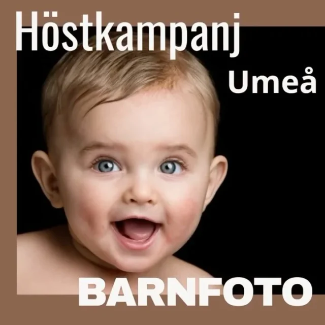 Höstkampanj på barnfoto i studion i Umeå. För 18:e året i rad är det dags för kampanj på barnfotografering i studion. Årets datum är nu satta och det blir tio söndagar i september-december med 50% rabatt på grundavgiften. Lär mer om datum och villkor på Fotonord.se
Såväl stammisar som nya kunder är välkomna! Som vanligt är det först till kvarn på tiderna. Välkommen med din bokningsförfrågan! (via Fotonord.se eller andreas@fotonord.se