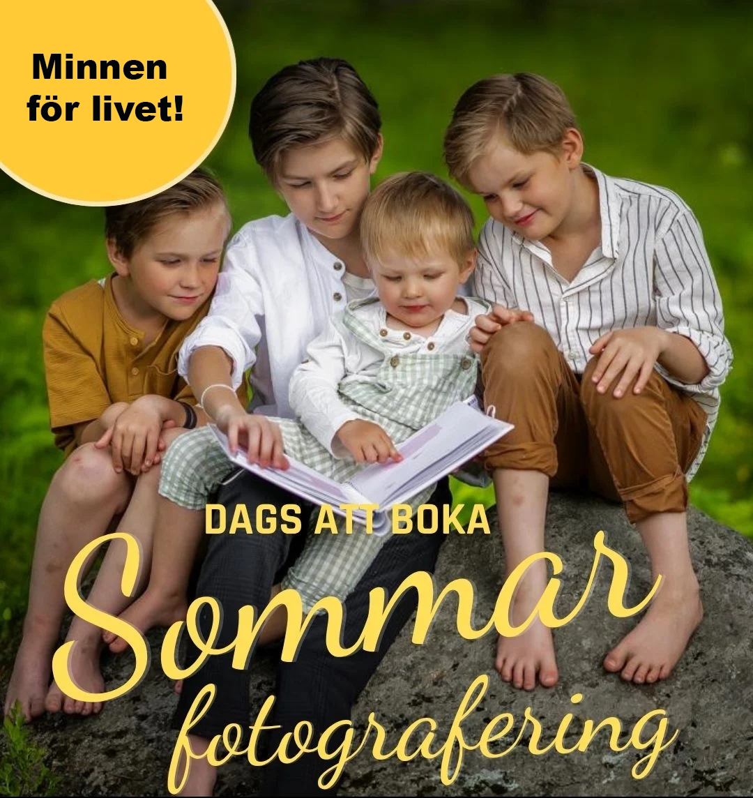 barnfotografering utomhus Umeå